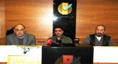 Gaziantep`te `Zeytinlikler` İçin Basın Toplantısı
