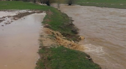 Bayat`ta Ekili Tarım Arazileri Selden Zarar Gördü