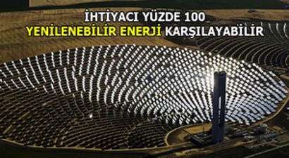 Dünya Enerji İhtiyacını Yüzde 100 Yenilenebilir Enerjiden Karşılayabilir