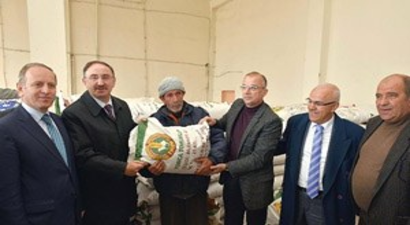 Mustafakemalpaşalı Çiftçilere Destek