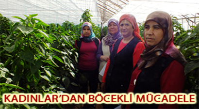 Çiftçi Kadınlar`dan Böcekli Mücadele