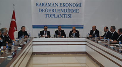Karaman Ekonomi Değerlendirme Toplantısı Yapıldı