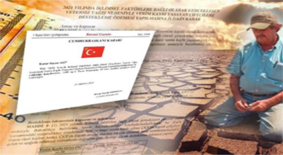 KURAKLIKTAN ZARAR GÖREN ÇİFTÇİYE DESTEK ÖDEMESİ!