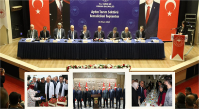 BAKAN KİRİŞCİ, AYDIN`DA TARIM SEKTÖRÜ TEMSİLCİLERİYLE BİR ARAYA GELDİ