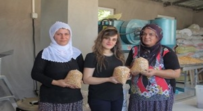 Kadın Patron, 2 Kadın İşçisi İle Birlikte Leblebi Fabrikası Açtı
