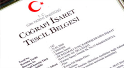 Yöresel 3 Ürüne Coğrafi İşaret Tescil Belgesi