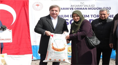 Çiftçilere 80 Ton Tohum Dağıtıldı