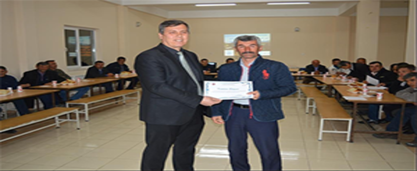 Çobanlara Sertifikaları Verildi