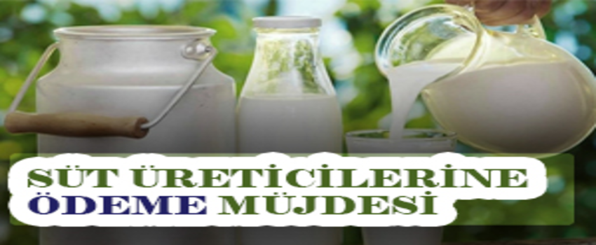 Süt Üreticilerine Ödeme Müjdesi