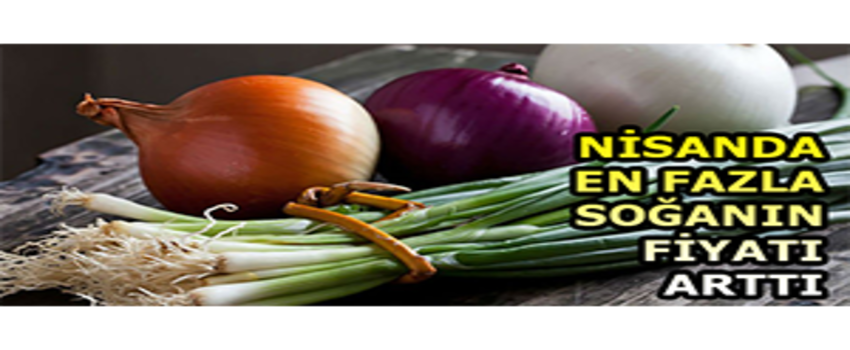 Nisanda En Fazla Soğanın Fiyatı Arttı