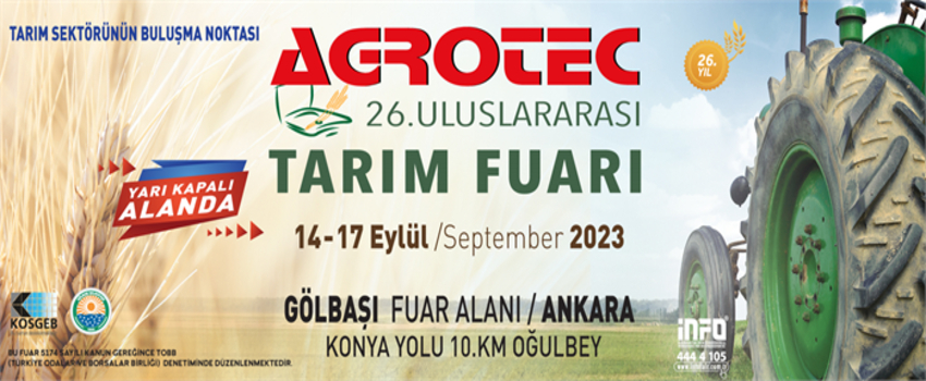 Agrotec 26. Uluslararası Tarım Fuarı