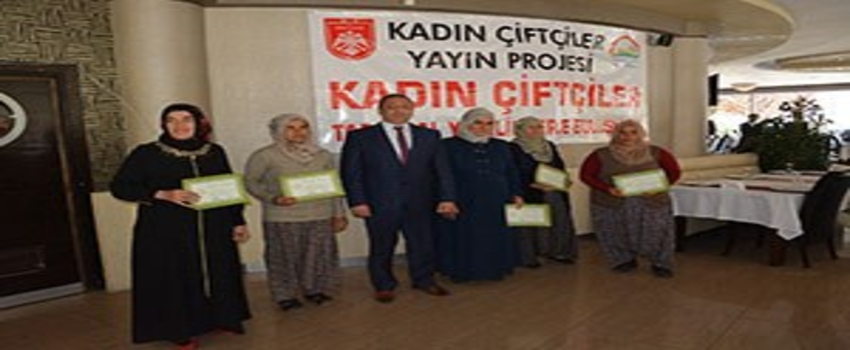 Çiftçi Kadınlar Sertifika Aldı