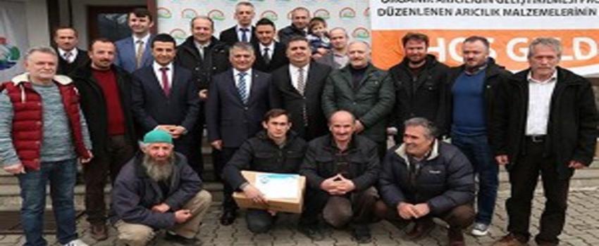 Rize`de 63 Arıcıya Malzeme Yardımı Yapıldı