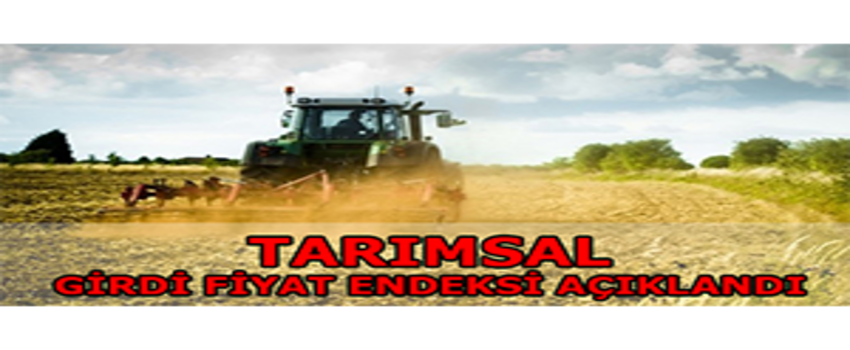 Tarımsal Girdi Fiyat Endeksi Açıklandı