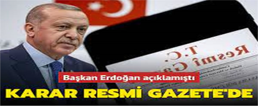 KDV İndirimi Kararı Resmi Gazete`de Yayımlandı