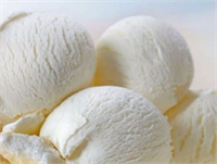 1 top vanilyalı dondurma