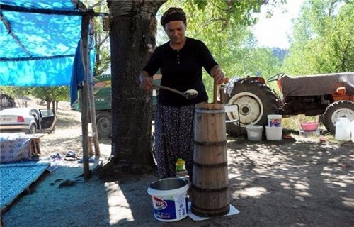 Kızyusuflu köyünde yaşayan Hatice Tarımcı büyükbaş hayvan yetiştiriciliğinin zor ve zahmetli bir iş olduğunu söyledi Köyde yaşayanların süt yoğurt tereyağı ve çökelek gibi ürünlerin yapımının uzun bir zaman gerektirdiğini dile getiren Tarımcı şöyle konuştu
