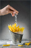 GLİKOZ Mısırdan elde edilen nişastanın asit ve enzimlerle sıvılaştırılması ile elde edilen şeker yada mısır bazlı şeker solüsyonu patatesler renk açma sürecinde doğal şekerden arındırılmış ve tatsızlaştırılmış