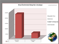 2 Kiraz Üretiminde 20 87 ile Yine İlk sıradayız