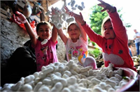 Çiçek Osmanlı döneminde üretilen ipeklerin özellikle padişah kaftanlarında kullanıldığını aktardı Bu malzemenin saraylarda süs eşyalarında da kullanıldığına işaret eden Çiçek Günümüzün şartlarında ipek halı süs eşyalarında ev işlerinde ameliyat ipliklerinde ve her türlü alanlarda kullanılabiliyor