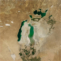 Dev göl böyle kurudu