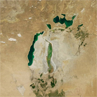 Dev göl böyle kurudu