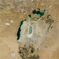 Dev göl böyle kurudu