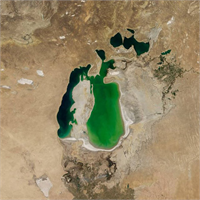 Dev göl böyle kurudu