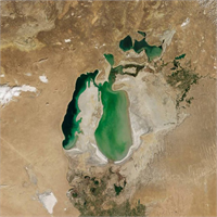 Dev göl böyle kurudu