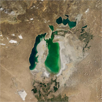 Dev göl böyle kurudu