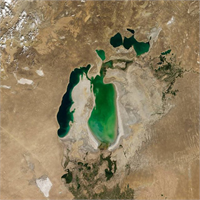 Dev göl böyle kurudu