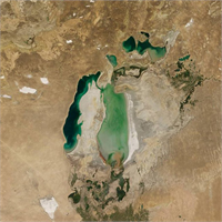 Dev göl böyle kurudu