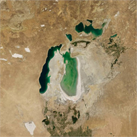 Dev göl böyle kurudu