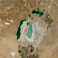 Dev göl böyle kurudu