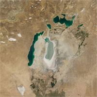 Dev göl böyle kurudu