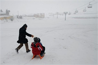 Sarıkamış beyaza büründü