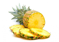 Ananas Ananasın dışındaki dikenli yüzey değil ama sert çekirdekli kısmı kullanılabilir Lif ve C vitamini içeriğinin yanı sıra esas faydası bromelain adlı enzimden gelmektedir Bu enzim besinleri ve ölü dokuları sindirim sisteminde hızlıca parçalar ve böylece mideyi korur