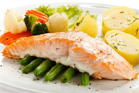 Somon Omega 3 yağ asitleri bakımından zengin olan somon gibi yağlı balıklar kalp sağlığını korumasının yanı sıra depresyona karşı da yardımcı olabilir Balıklarının yanı sıra omega 3 kaynakları fındık ve yapraklı koyu yeşil sebzelerdir