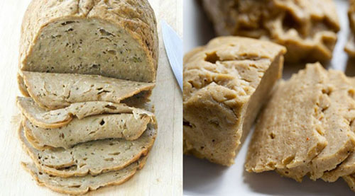 Seitan Protein Porsiyon başına 20 gr Buğday glüteninden yapılan seitan özellikle vejetaryen ve vegan menülerde yer alan görünüşü ve dokusu ete benzeyen bir gıda Asya da yüzyıllardır et yerine kullanılan seitanı biber soğan ve çeşitli sebzelerle birlikte pişirip lezzetli ve protein açısından zengin bir akşam yemeği olarak sunabilirsiniz Kaynak yemek com http yemek com protein besinleri VuAwofsVjIU