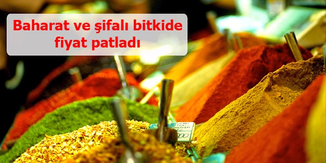 Baharat ve şifalı bitkide fiyat patladı