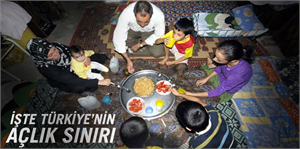 İŞTE TÜRKİYE NİN AÇLIK SINIRI