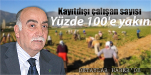 Kayıtdışı çalışan sayısı Yüzde 100 e yakın