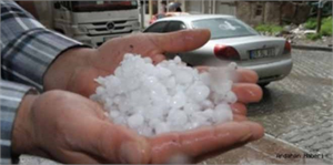 Ardahan da Dolu Yağışı