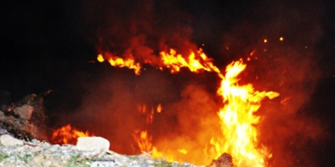 Demre de Sera Atığı Yangını