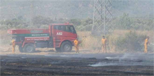 Akseki de Tarım Arazisinde Çıkan Yangın Söndürüldü