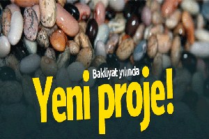Bakliyat Yılında Yeni Proje