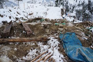 Denizli de Karın Ağırlığına Dayanamayan Ağıl Çöktü 70 Keçi Telef Oldu