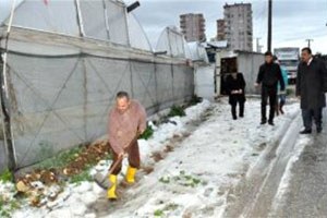 Mersin de Dolu Yağışı