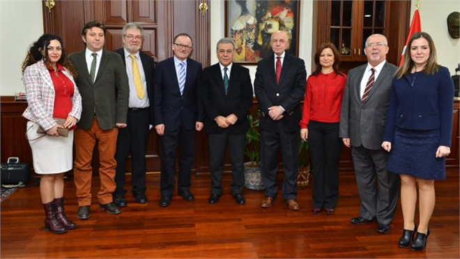 Uluslararası Tarım Gazetecileri Başkan Kocaoğlu nu Ziyaret Etti