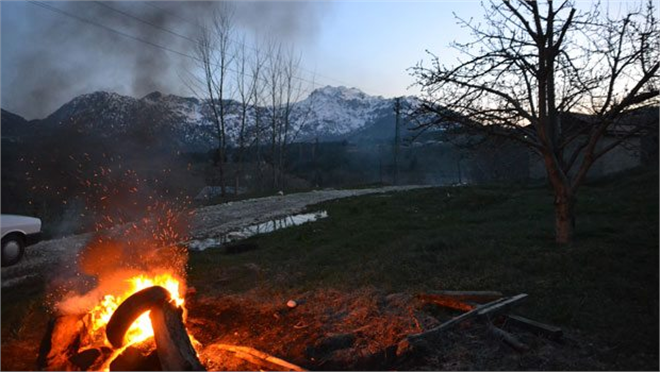 İhracata giden kiraz duman la korunuyor